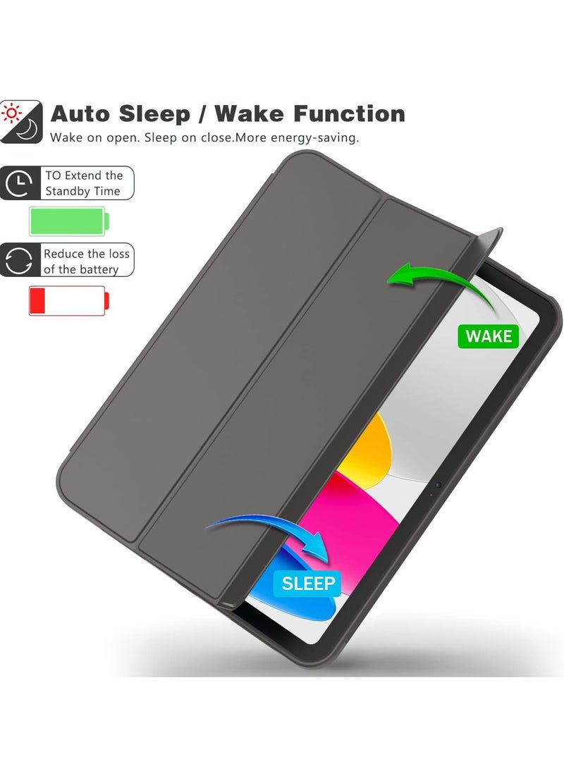 MIGOFAST Compatible with iPad 10th Generation Case 10.9 Inch 2022 with Pencil Holder, Slim Trifold Stand Protective Cover with Soft TPU Back for iPad Case 10th Generation, Auto Sleep Wake - Image 5