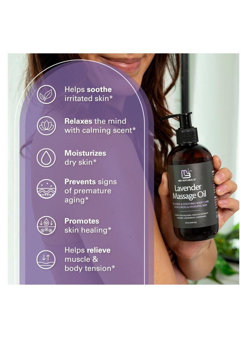 M3 Naturals Lavender Massage Oil