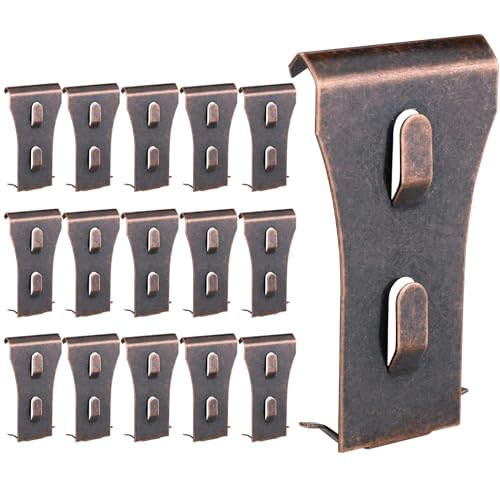 Yncotte Brick Clips,16PCS Brick Hook Clips Hanging Outdoors for 2-1/4" to 2-3/8" High Bricks Heavy Duty Brick Hooks Hangers Wall Clips Hanging No Drill & Nails - Image 1