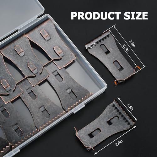 Yncotte Brick Clips,16PCS Brick Hook Clips Hanging Outdoors for 2-1/4" to 2-3/8" High Bricks Heavy Duty Brick Hooks Hangers Wall Clips Hanging No Drill & Nails - Image 5