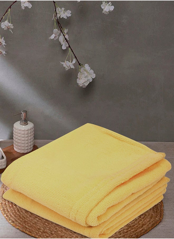 Status Contract Soft and Plush, Material-Microfiber, Highly Absorbent, Super Soft, 2 Piece Face Towel, 30 X 30 Cm  - Image 1