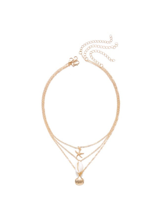 Life Tree Design Necklace Luxury Stylish Daily Wear Jewelry For Ladies & Layered Pendant Necklace, Multi-Layer Chain Choker, Gold/Silver Plated Fashion Jewelry for Women Bundle - Image 3
