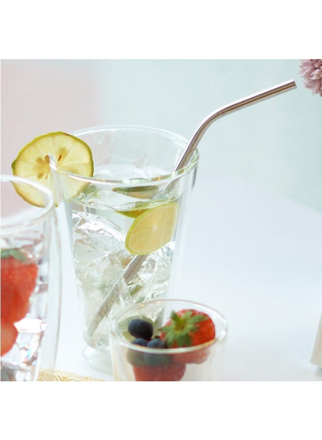 بروماس طقم شلمونات من الستانلس ستيل – 5 قطع مع فرشاة تنظيف، قابلة لإعادة الاستخدام وصديقة للبيئة - Image 4