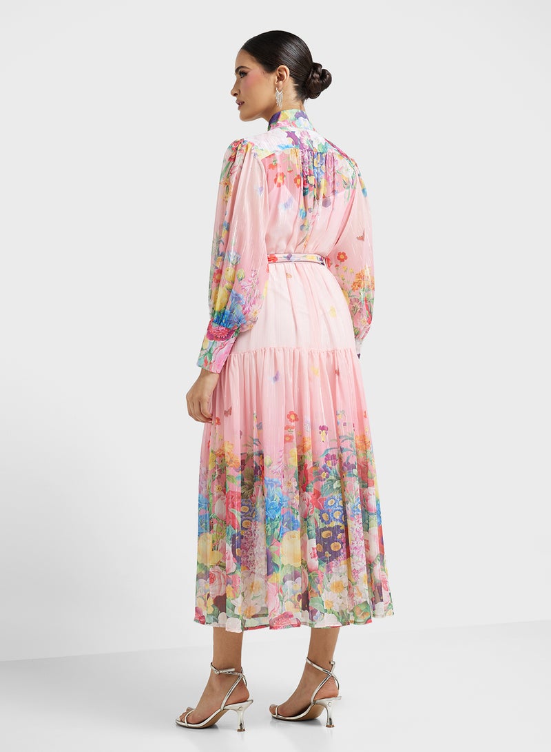 Khizana Floral Chiffon Dress  - Image 2
