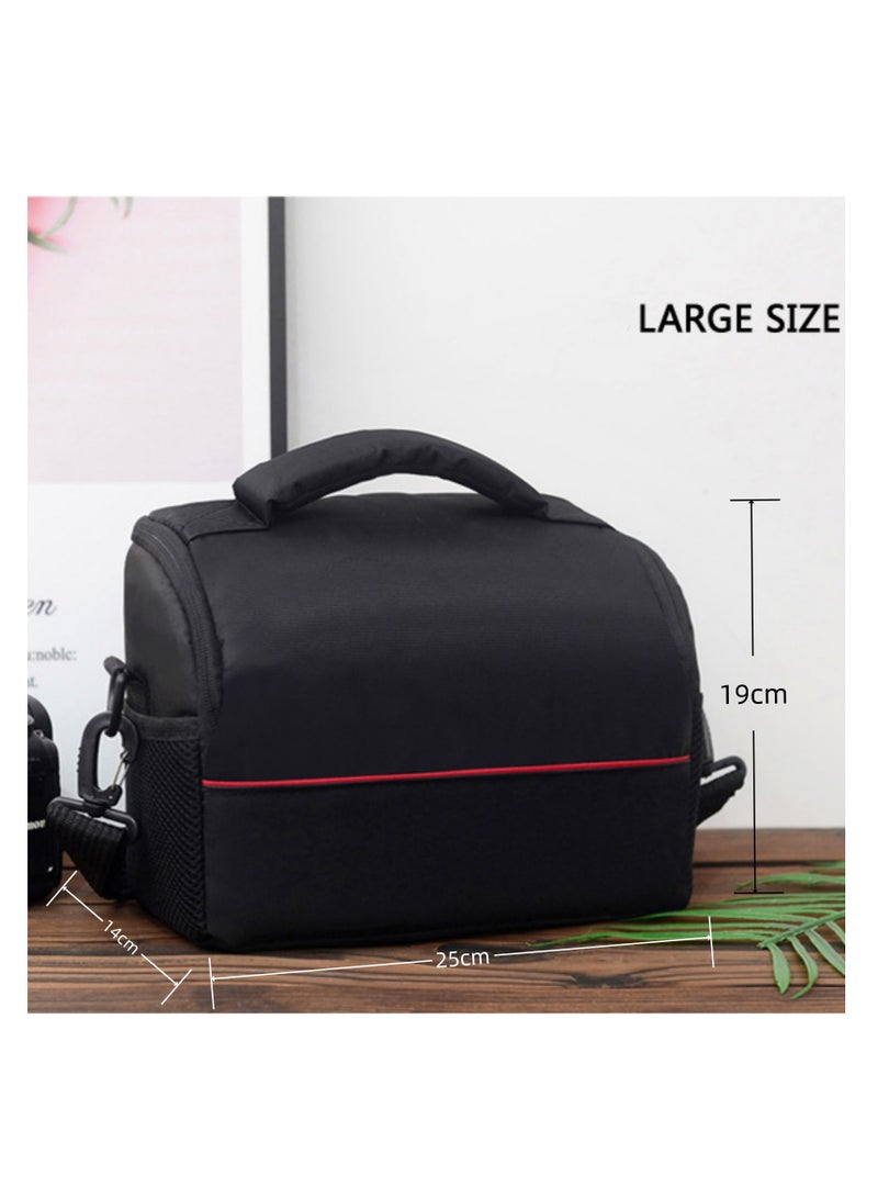 14x19x25cm Digital Camera Bag Multi Functional Professional Shoulder Crossbody Bag for DSLR Cameras DVs Long Zoom Lenses Fishing Lights Instruments Organized Compartments - Image 3