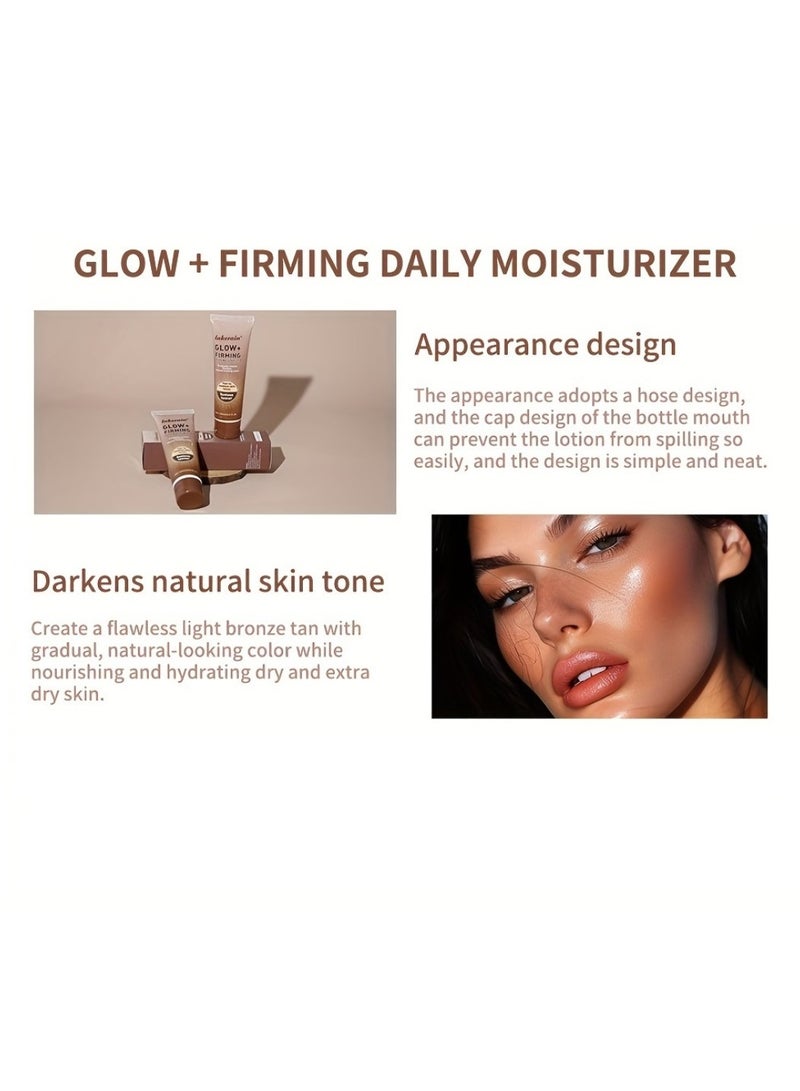 lakerain 100 مل مرطب يومي مضيء ومشدود برونزي طبيعي بدون شمس - Image 4