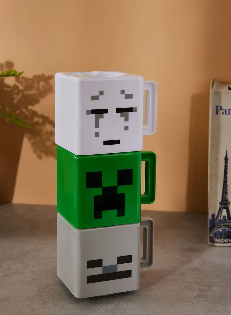 Paladone Set Of 4 Minecraft Stacking Mugs