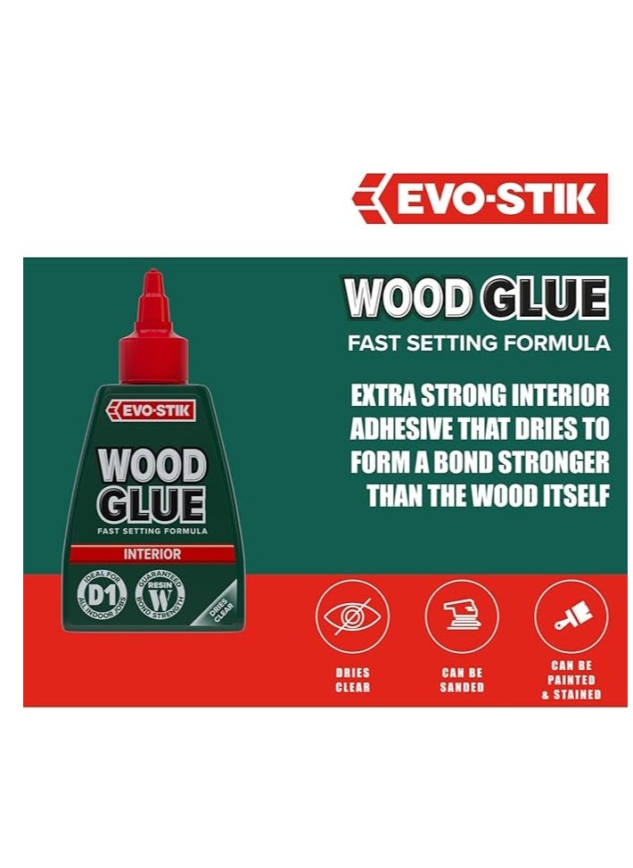 EVO-STIK - Wood Glue Interior 250ml Bottle - Image 1