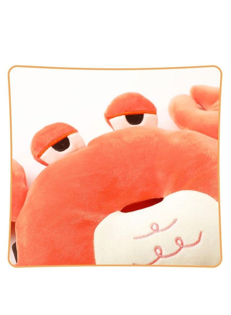 SYOSI Crab Tissue Box Cute Soft Plush Animal Napkin Holder Cartoon Animal Tissue Box Cover Creative Tissue Box Paper Holder | Car Seatback Tissue Dispenser for Home Car Portable and Stylish  - Image 5