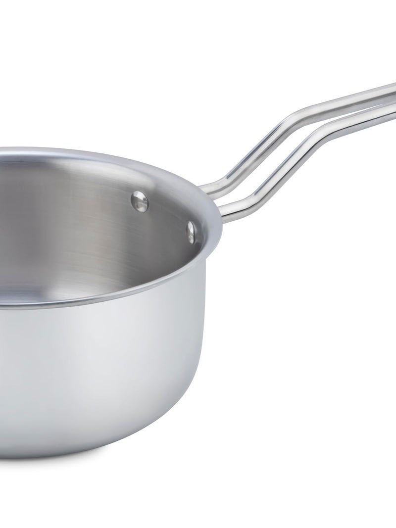 Home Pro Home-Pro Triply Stainless Steel Sauce Pan 16cm Diameter Without lid 1.5L Capacity (Triply, Induction Bottom) - Image 2