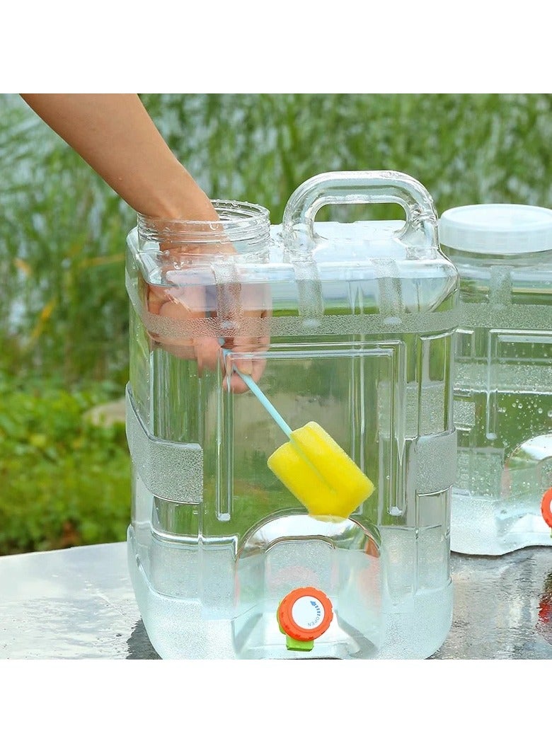 DubaiGallery Versatile Outdoor Water Storage Container with Faucet - Portable, Pure Drinking Bucket for Camping, Car Travel & Home Use, Durable PC Material - Image 3
