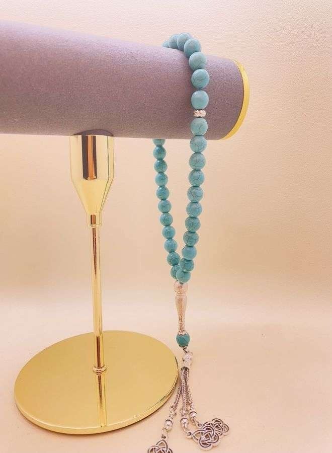 General 33 Natural Turquoise Beads Tasbih/10mm  - Image 5