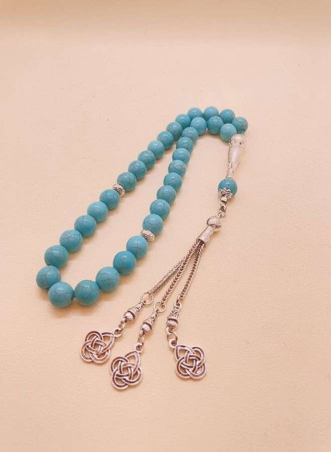 General 33 Natural Turquoise Beads Tasbih/10mm  - Image 4