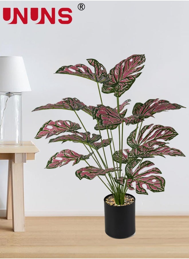UNUNS Artificial Plant In Pots,75CM Fake Monstera Indoor Outdoor,Faux Potted Tree Tropical Palm Floor Plants For Home Office Living Room Bedroom Decor Housewarming Gift  - Image 1