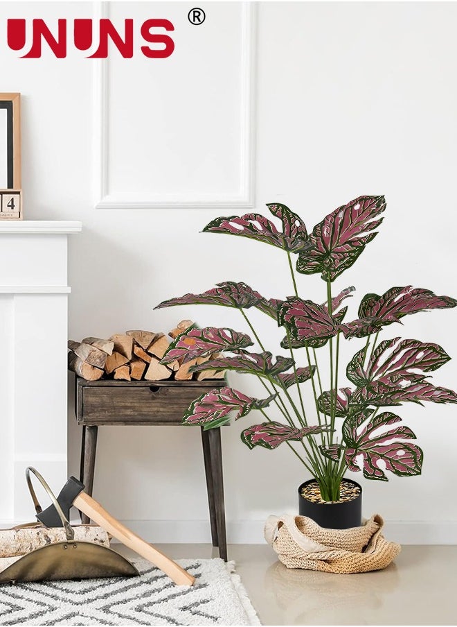 UNUNS Artificial Plant In Pots,75CM Fake Monstera Indoor Outdoor,Faux Potted Tree Tropical Palm Floor Plants For Home Office Living Room Bedroom Decor Housewarming Gift  - Image 2