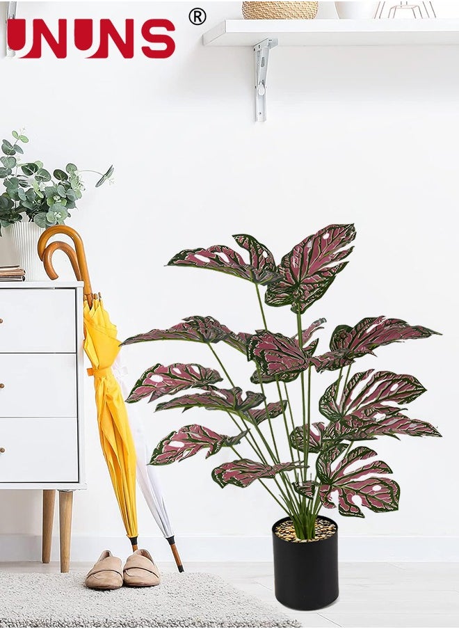 UNUNS Artificial Plant In Pots,75CM Fake Monstera Indoor Outdoor,Faux Potted Tree Tropical Palm Floor Plants For Home Office Living Room Bedroom Decor Housewarming Gift  - Image 4