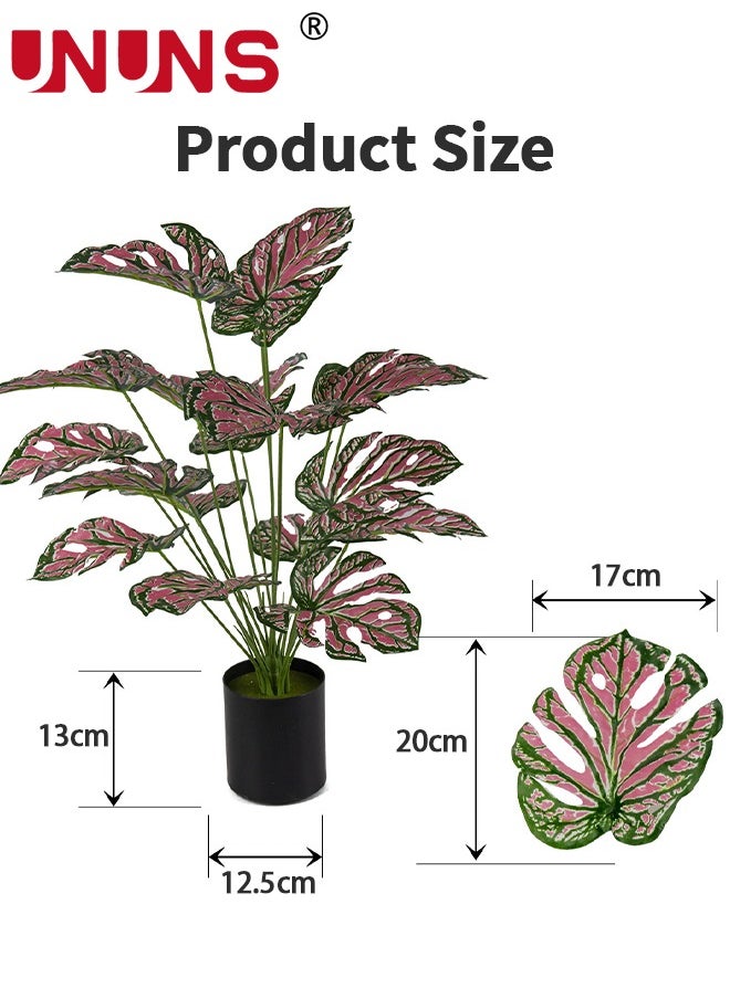 UNUNS Artificial Plant In Pots,75CM Fake Monstera Indoor Outdoor,Faux Potted Tree Tropical Palm Floor Plants For Home Office Living Room Bedroom Decor Housewarming Gift  - Image 5