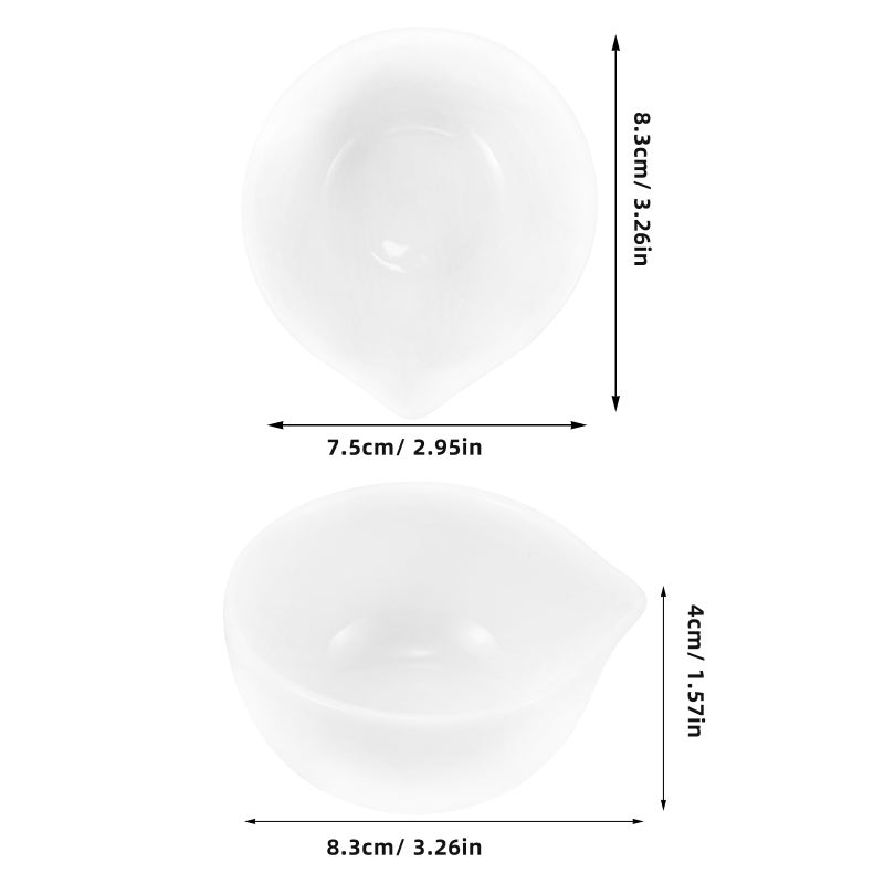 2pcs Sauce Dish Sauce Server Dish Dipping Bowl Food Sauce Dish Seasoning Plate Flavor Dish Sauce Plate Ceramic Sauce Cup Supply - Image 2
