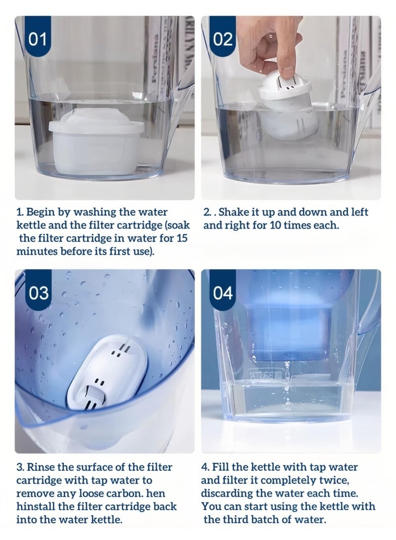 1.1L Glass Fridge Water Jug / Milk Drink Pitcher - Clear - BUY 3 GET 1 FREE