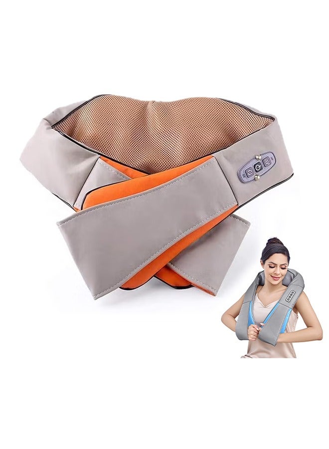 إسكدنيا Neck Shoulder Back Massager, Electric Deep Tissue 3D Kneading Massage Pillow for Lower Back, Calf, Legs, Full Body Muscle Relaxation - Image 1