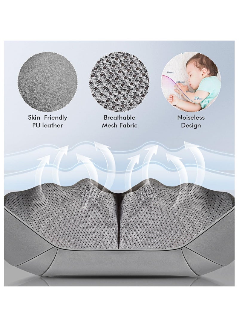 إسكدنيا Neck Shoulder Back Massager, Electric Deep Tissue 3D Kneading Massage Pillow for Lower Back, Calf, Legs, Full Body Muscle Relaxation - Image 4