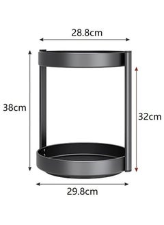 VUCATIN Spice Rack Organizer Seasoning Storage Organizer for Cabinet Kitchen Organization Metal Turntable Spice Holder for Kitchen Pantry Storage Cupboard Table (2 Layers)  - Image 5
