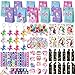 Winrayk 184Pcs Unicorn Party Favors Unicorn Birthday Party Supplies for Girls Gift Bag Bookmark DIY Sticker Stamper Ring Sticker Slap Bracelet Keychain Kids Goodie Bag Stuffers Girls Birthday Favors - Image 3