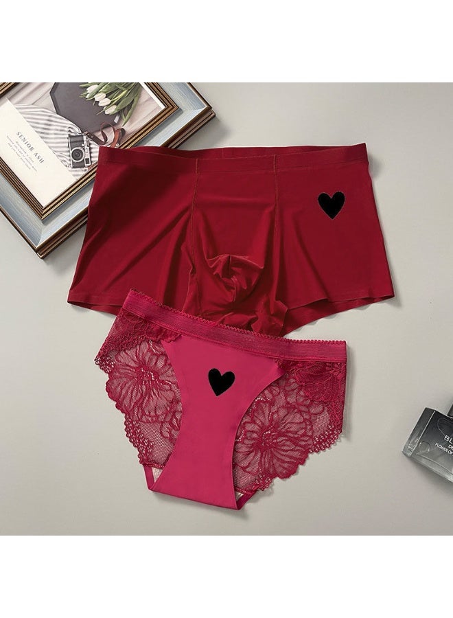 KUYING Brand New Comfortable Skin Friendly Breathable Couple Underwear Set Of 2