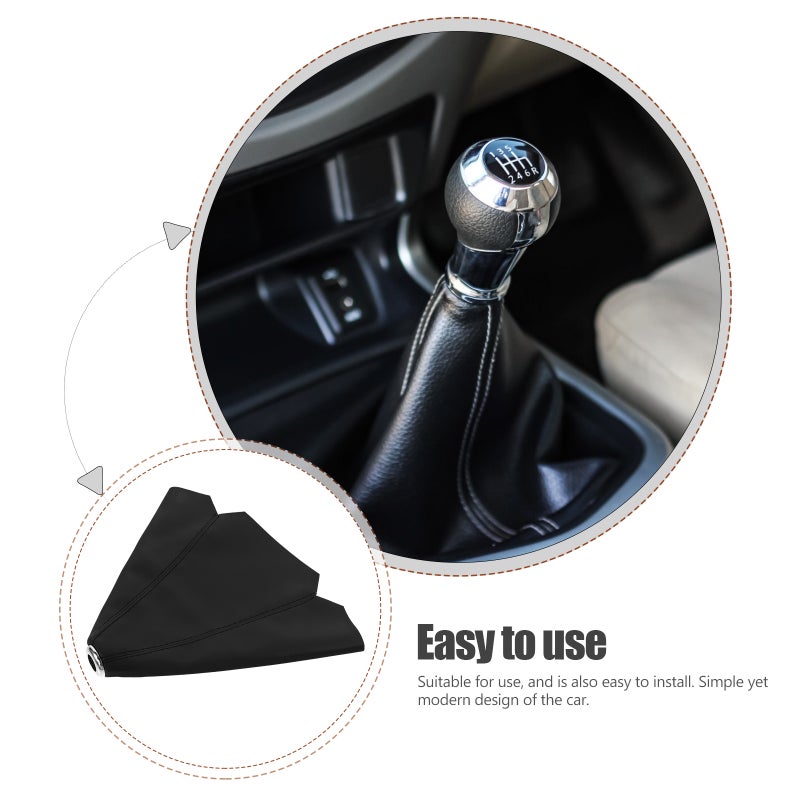 Car Gear Shift Cover vehicle Gear Shift Knob Stick Protector Automotive Handbrake Shift Cover Replacement - Image 5
