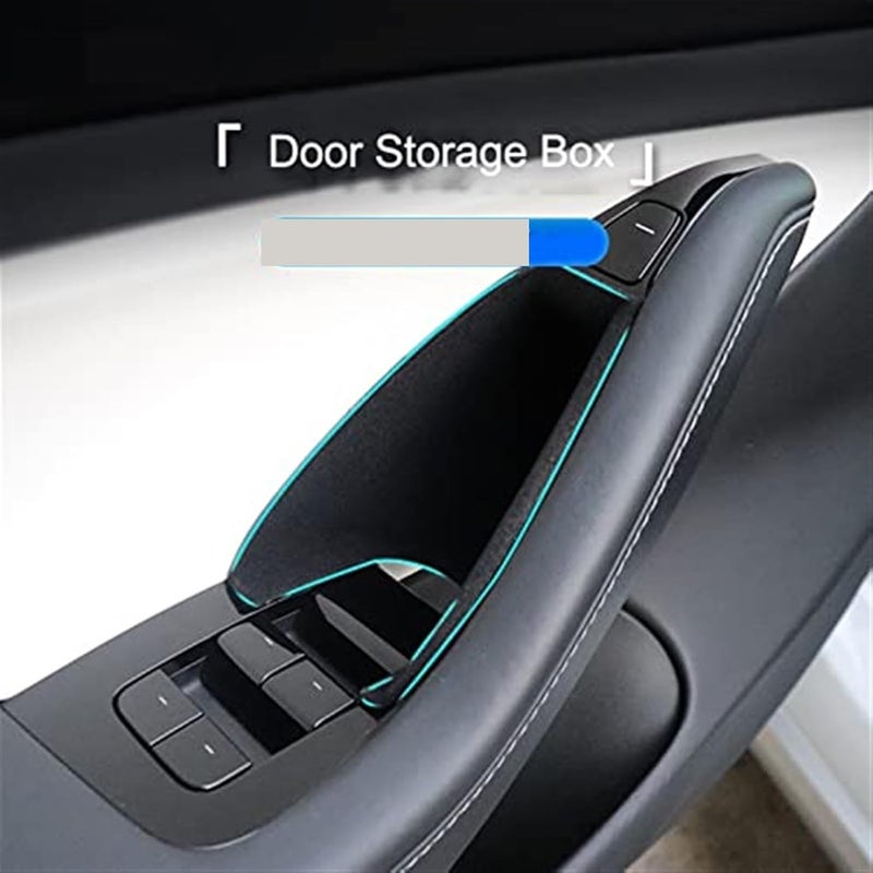 DEMULAX Door Side Armrest Storage Box for Tesla Model 3/Y - Image 2