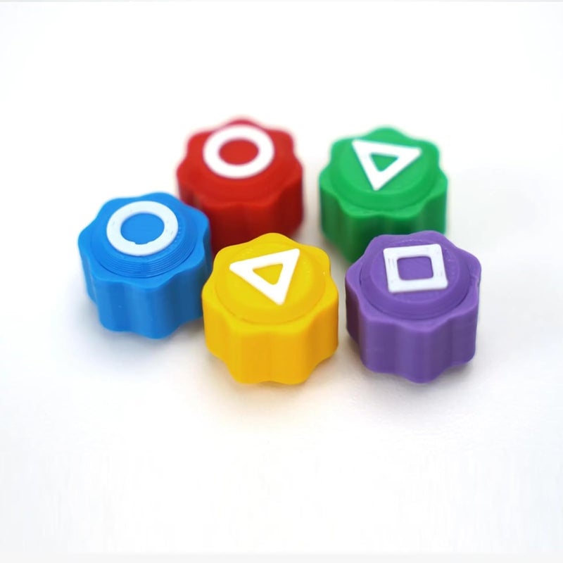 Belula Gonggi Game Set, Stones Rubber Dices Playing Pieces with Storage Case, Squad Traditional Korean Game, Travel Friendly Helpful to Enhance Motorskills (Multicolor, 5 Pices Set of 1) - Image 3