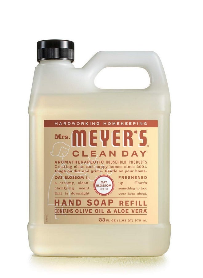 Mrs. Meyer's Clean Day Mrs. Meyer's Liquid Hand Soap Refill, Oat Blossom, 33 OZ  - Image 1