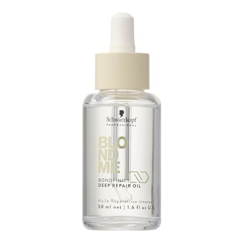 BlondMe Bondfinity Deep Repair Oil for Blonde Hair, 1.6 Fl Oz | Reduces Frizz | Heat Protection | Prevents Breakage |For Blonde, Lightened, & Grey Hair - Image 1