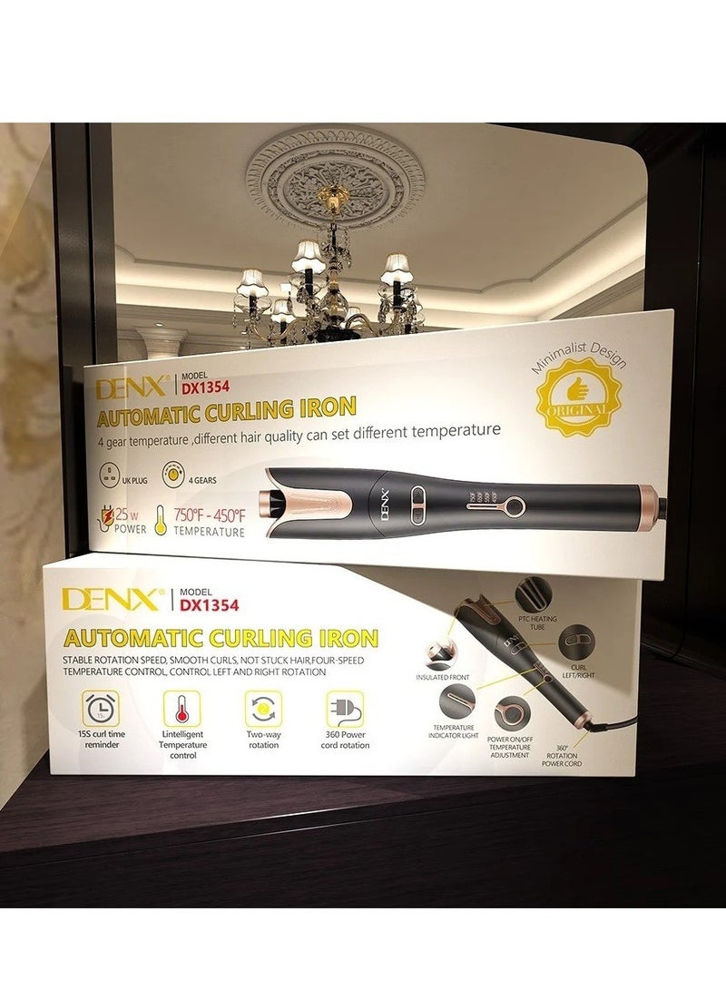 Denx "DENX DX1354 Automatic Ceramic Hair Curler – 360-Degree Rotating Tool with Multi-Speed Options for Perfect Curls" - Image 5
