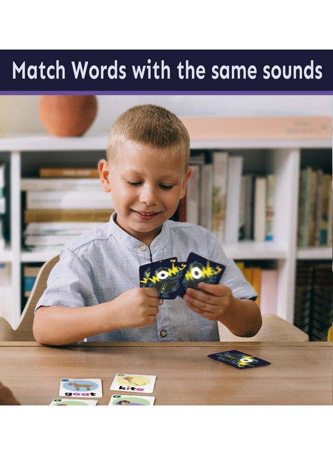 THE BAMBINO TREE THE BAMBINO TREE WOWELs Phonics and Vowel Sounds Card Game - Learn to Read Kindergarten 1st 2nd Grade Learning - Short Vowel CVC Words and Long Vowel Matching Game 2-8 Players  - Image 2