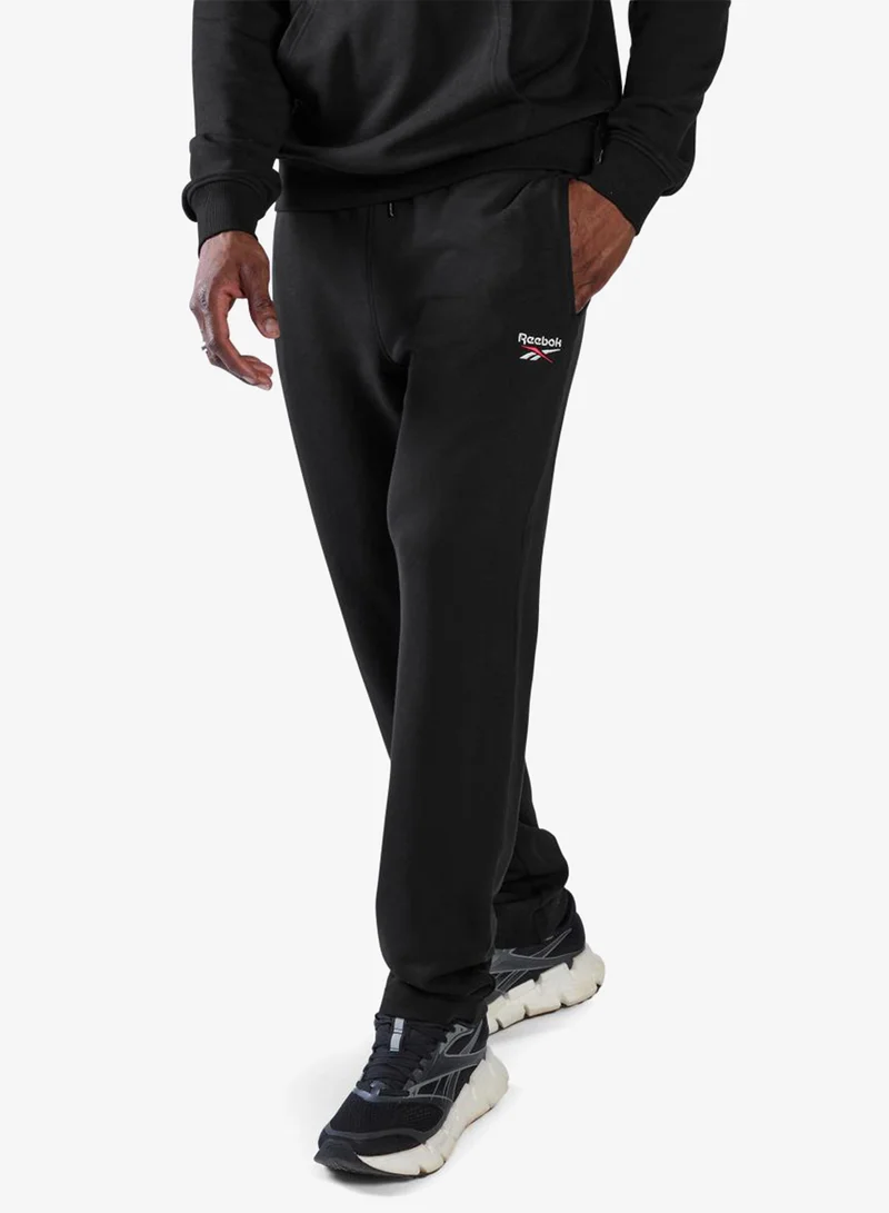 Reebok Identity 2-Color Logo French Terry Open Hem Sweatpants