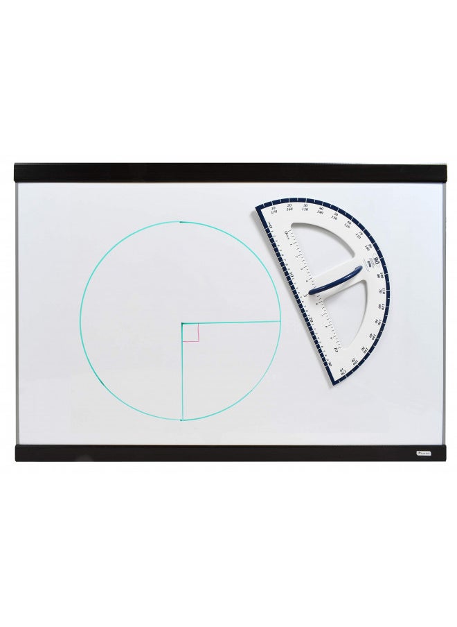 Learning Advantage LEARNING ADVANTAGE Magnetic Dry Erase Protractor - 24 - Jumbo Classroom Tool - Demonstrate Measurements on Whiteboards and Chalkboards 