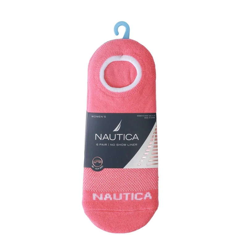 NAUTICA Nautica Women's 6 Pairs No Show Liner Socks