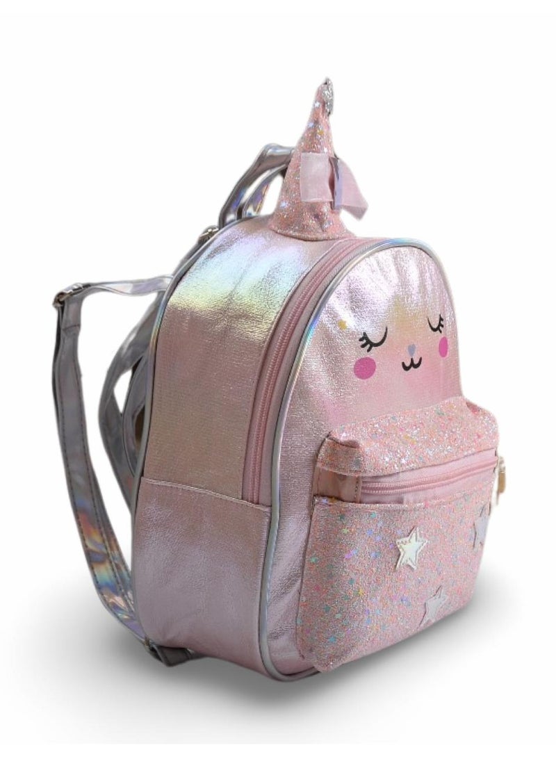 Elegant leather girls' bags-pink