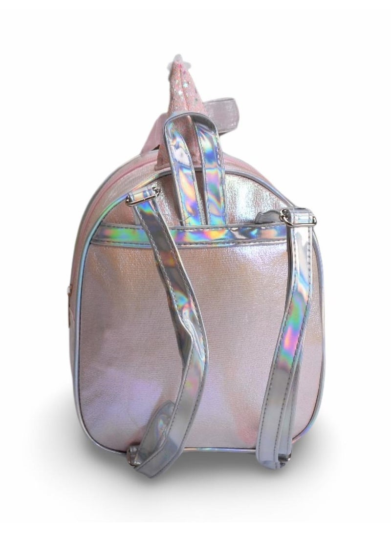 Elegant leather girls' bags-pink