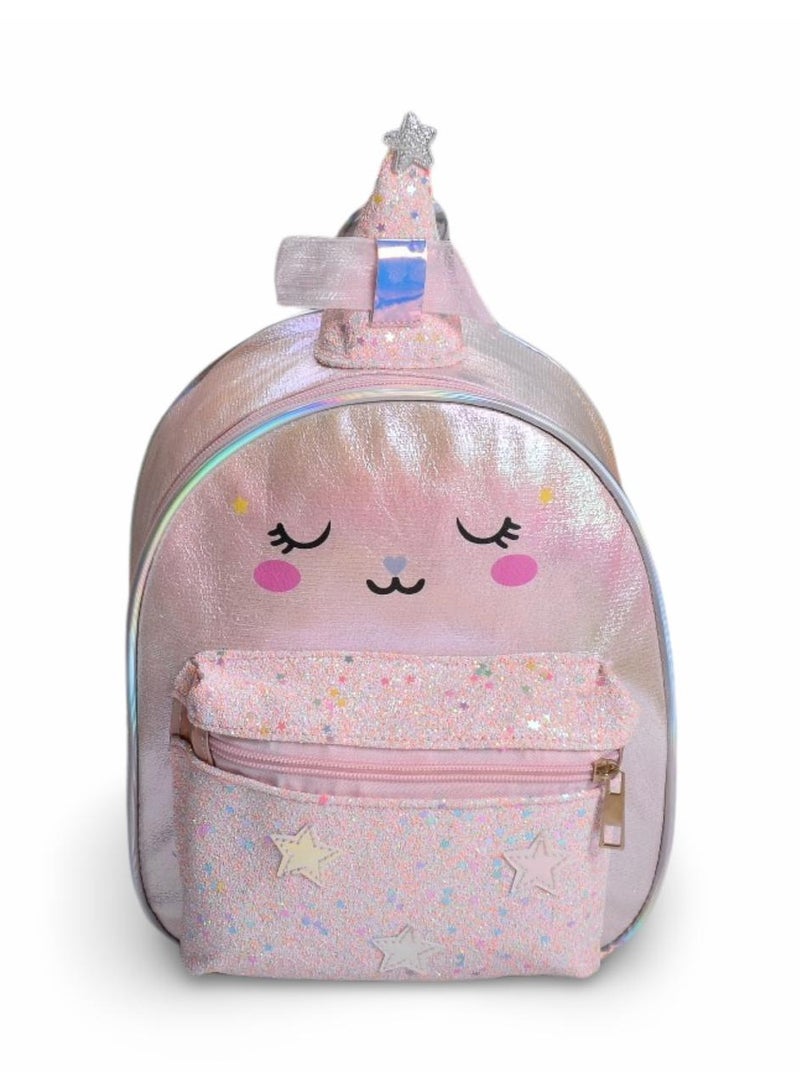 Elegant leather girls' bags-pink