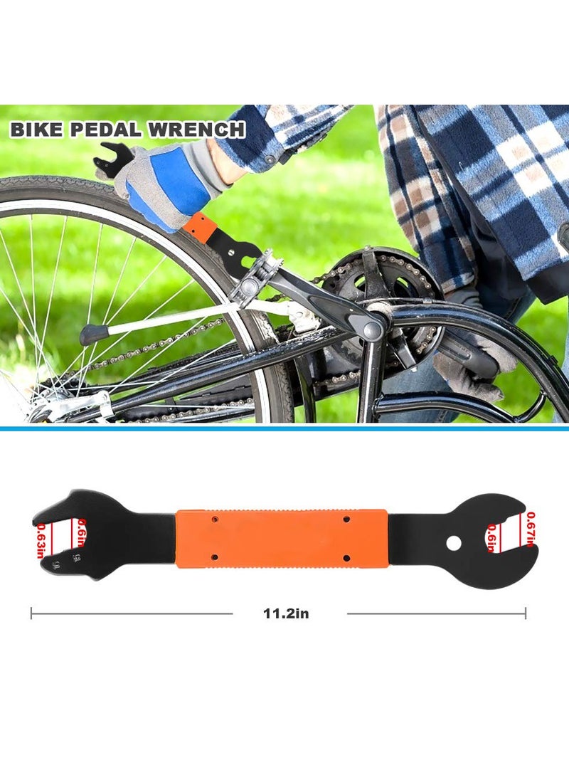 Generic - Comprehensive Bike Repair Tool Kit: Includes Crank Removal Tool, 3-in-1 Cassette Removal Tool, Bottom Bracket Remover, Rotor Lock Ring Tool, Pedal Wrench, and Multi-Purpose Utility Tool. - Image 1