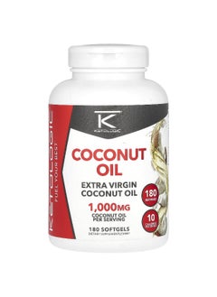 Ketologic KetoLogic, Extra Virgin Coconut Oil, 1,000 mg, 180 Softgels  - Image 1