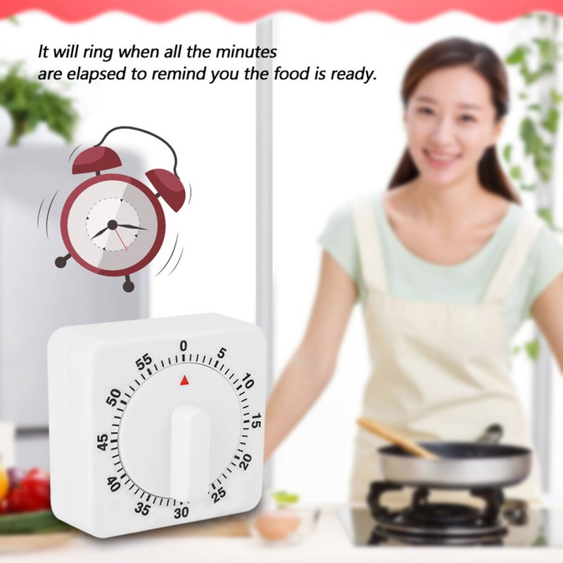 Portable 60 Minutes Count Down Mechanical Timer Baking Kitchen Cooking Tool Food Preparation - Image 5