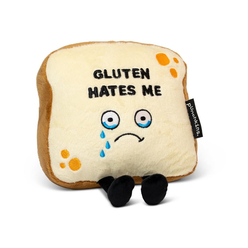 Punchkins Bread Plushie Gluten Hates Me Cute Bread Plush Gluten Funny Plush Toy for Gifting - Image 3