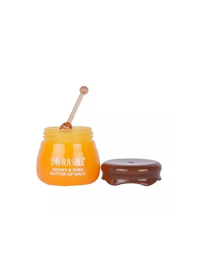 DR. RASHEL Honey and Shea Butter Nourishing Lip Balm Repairing and Soothe Lips Yellow 8 g - Image 3