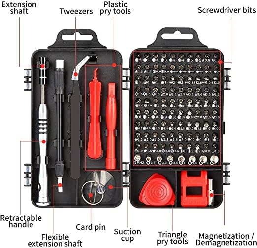 VIBOTON 110 in 1 Screw Driver Tool Set Kit, Screwdriver Set, Tool Kit, Professional Multi-Function Magnetic Computer Repair Kit, Compatible with Mobile, Tablets, Glasses, Laptop, PC (Multicolor) - Image 5