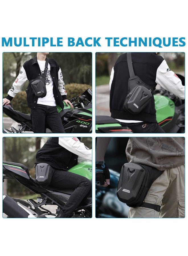 GUSTAVE® Waist Bag for Men, Thigh Bag for Bikers, Waterproof and Large Capacity EVA Tactical Bag, Multi function Outdoor Sports Leg Bag for Outdoor Riding Hiking Climbing - Image 5