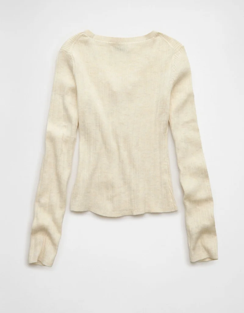 American Eagle  AE Lace-Up Sweater for Women | Best Price UAE