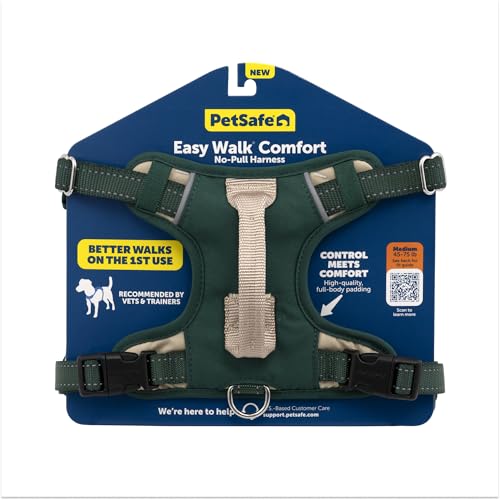 PetSafe Easy Walk Comfort NoPull Dog Harness FullBody Padding Better Walks on the First Use 5 Points of Adjustment Large Green - Image 1
